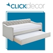 ClickDecor Carmina Tufted Daybed and Trundle Beige