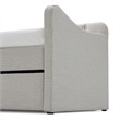 ClickDecor Carmina Tufted Daybed and Trundle Beige