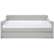 ClickDecor Carmina Tufted Daybed and Trundle Beige