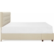 ClickDecor Edmond Storage Bed with Adjustable Height Headboard King Size Beige