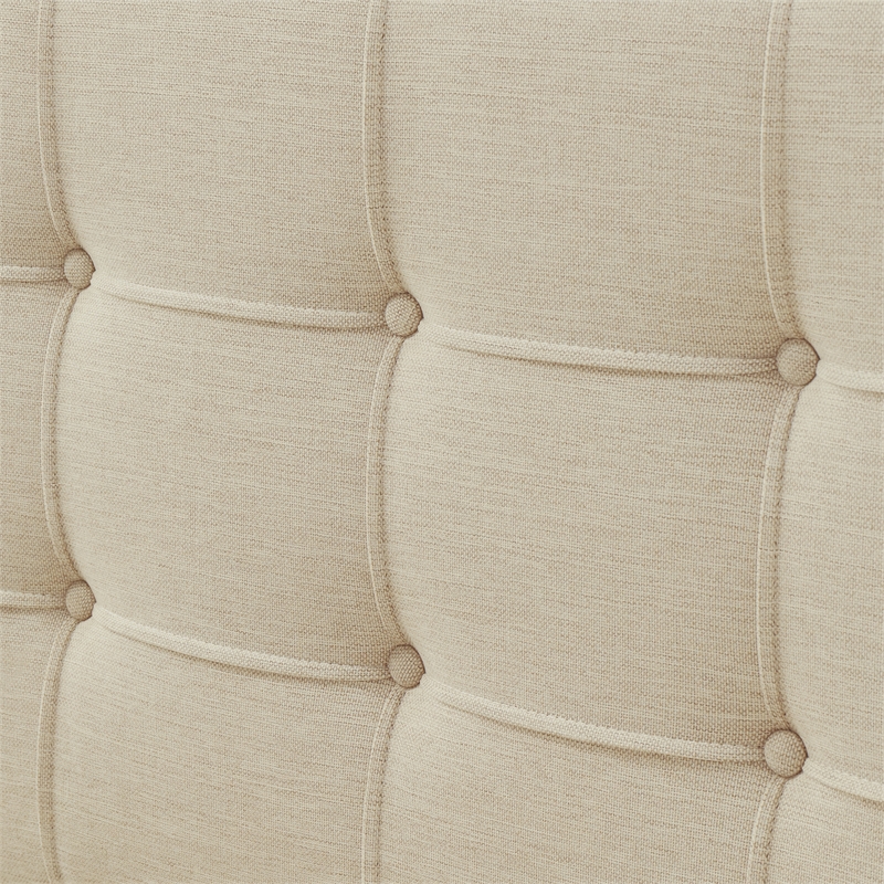 ClickDecor Edmond Storage Bed with Adjustable Height Headboard King Size Beige