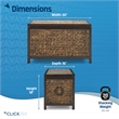 ClickDecor Wilson Farmhouse Wicker Trunk Acacia 30