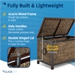 ClickDecor Wilson Farmhouse Wicker Trunk Acacia 30