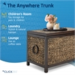 ClickDecor Wilson Farmhouse Wicker Trunk Acacia 30