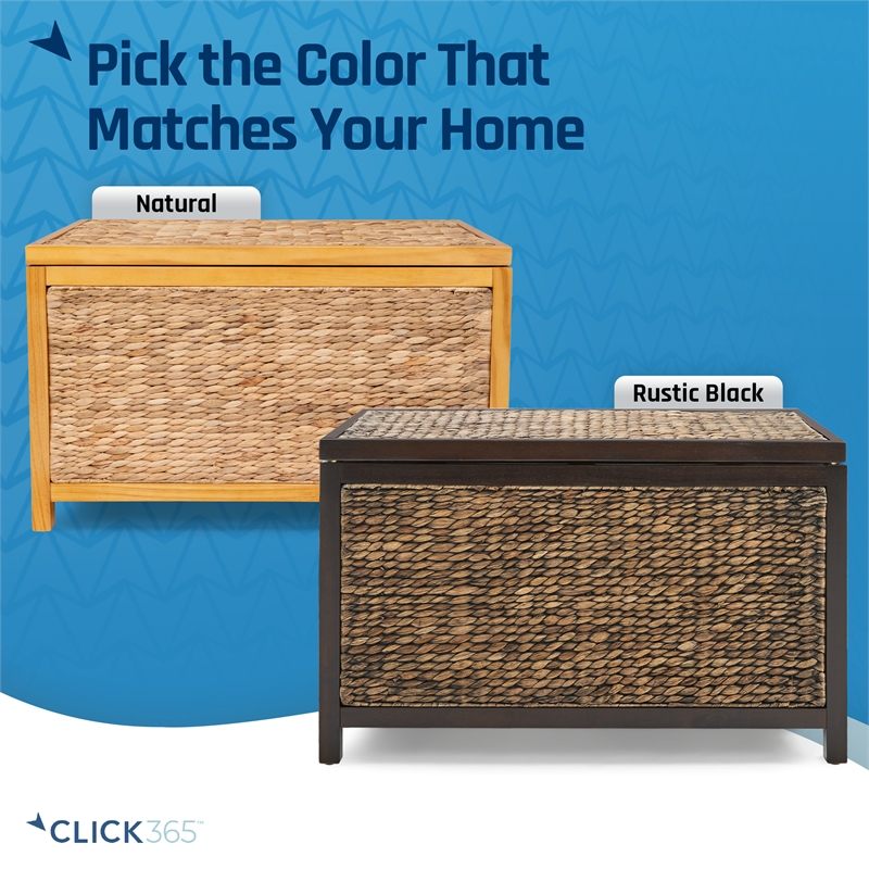 ClickDecor Wilson Farmhouse Wicker Trunk Acacia 30