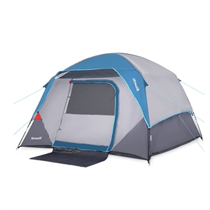 camping tent for 4 persons in blue