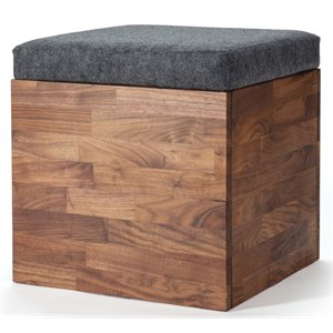 modwerks furniture design zuma solid wood storage ottoman cube seat in natural