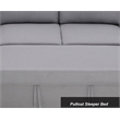 Alexent 5-Seat Modern Fabric Sleeper Sectional Sofa with Storage Gray