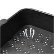 Alexent 2-Tier Table Top Plastic Storage Trolley Rolling Cart Organizer in Black