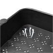 Alexent 3-Tier Table Top Plastic Storage Trolley Rolling Cart Organizer in Black