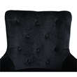 Alexent Modern Glam Velvet Bar Stool Chairs Adjustable Height - BLACK SET OF 4