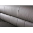 Alexent Modern Faux Leather Upholstered Living Room Sofa in Gray