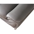 Alexent Modern Faux Leather Upholstered Living Room Sofa in Gray
