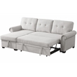Alexent Classic Reversible Fabric Sleeper Sofa with Storage Chaise - LIGHT GRAY