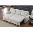 Alexent Classic Reversible Fabric Sleeper Sofa with Storage Chaise - LIGHT GRAY