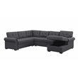 Alexent Sofa Sleeper Couch for Living Room Fabric Pull Out Couch Bed w/ Storage