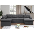 Alexent Sofa Sleeper Couch for Living Room Fabric Pull Out Couch Bed w/ Storage
