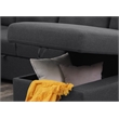 Alexent Sofa Sleeper Couch for Living Room Fabric Pull Out Couch Bed w/ Storage