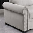 Alexent Classic Reversible Fabric Sleeper Sofa with Storage Chaise - LIGHT GRAY