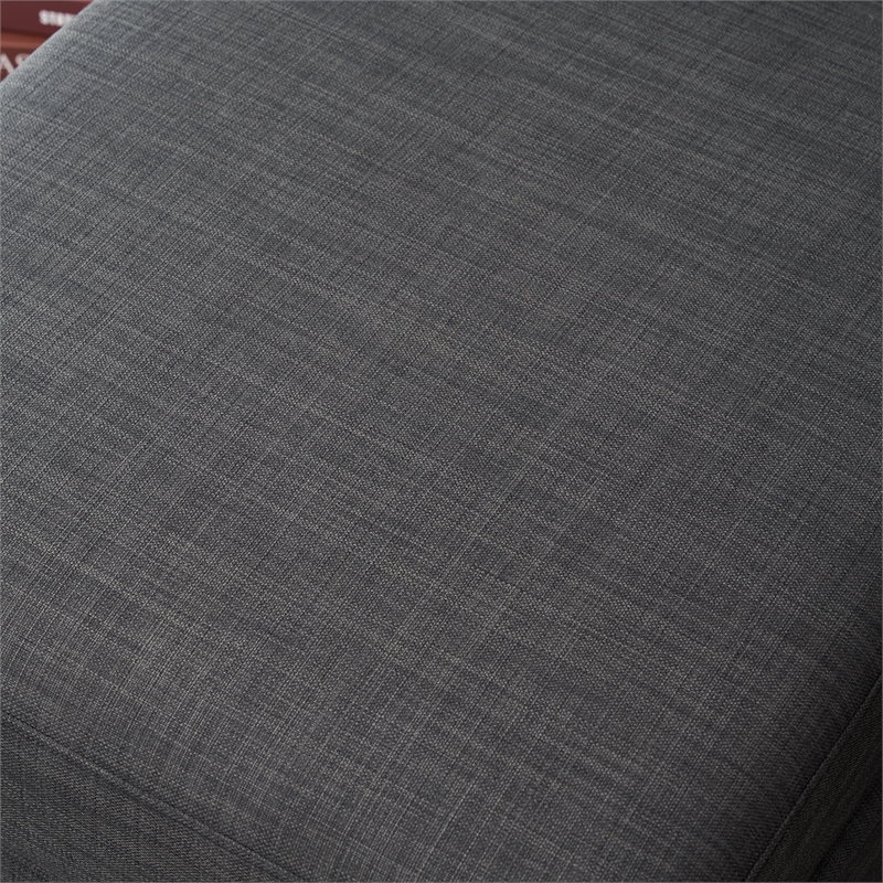 Alexent Traditional Fabric Sleeper Sofa with Storage Compartment -DARK GRAY