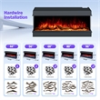 ALEXENT 3 Sided Electric Fireplace 56