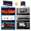 ALEXENT 3 Sided Electric Fireplace 68