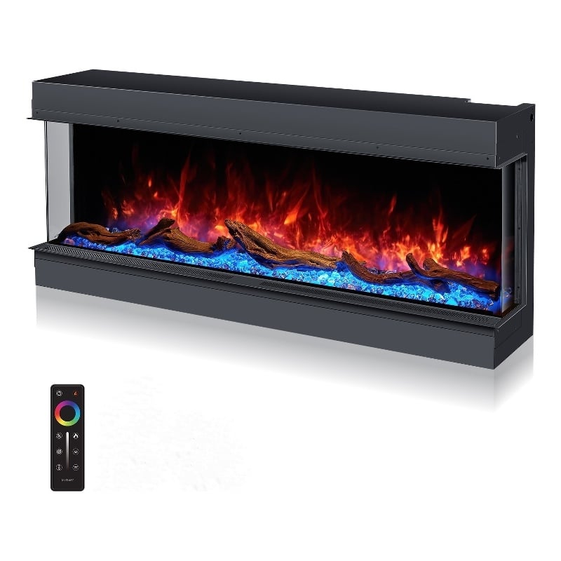 ALEXENT 3 Sided Electric Fireplace 80