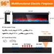 ALEXENT 3 Sided Electric Fireplace 96