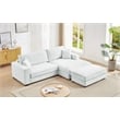 Alexent Modular Sectional Sofa w Ottoman RIGHT-Facing Chaise Couch Light Gray