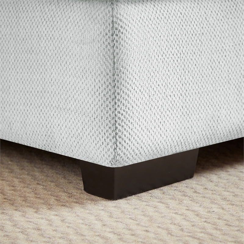 Alexent Modular Sectional Sofa w Ottoman RIGHT-Facing Chaise Couch Light Gray