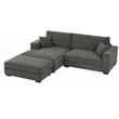 Alexent Modular Sectional Sofa w Ottoman LEFT-Facing Chaise Couch Dark Gray