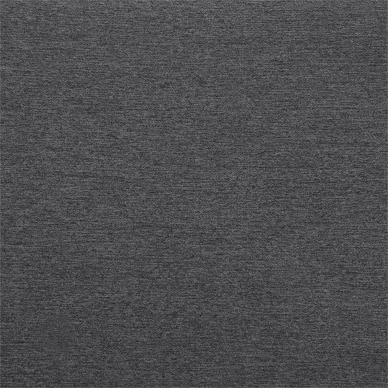 ALEXENT L-Shaped Fabric Sectional Sofa w Chaise Ottoman Left Facing-DARK GRAY