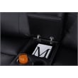 Alexent Manual Faux Leather Recliner Loveseat Sofa with Drink Holder in Black