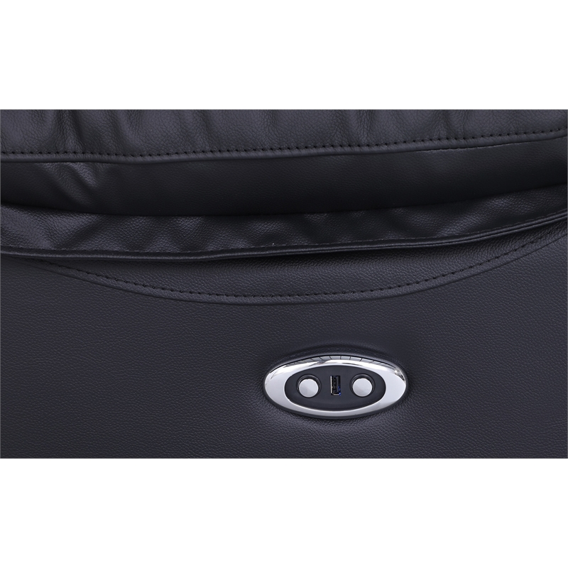 Alexent Recliner Leather Sofa Couch 3 Pieces Electric Power Lift Recliner Black