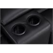 Alexent Leather Recliner Sofa 3 Pieces Power Recliner Home Theater Seating Black