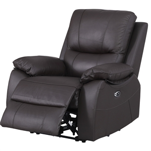 alexent leather armchair recliner electric power lift  reclining sofa brown