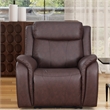 Leather Recliner Arm Chair Power Reclining Sofa Chair  Home Theater Couch Brown