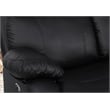 Alexent Power Recliner Sofa Set Leather Couch with Cuppholder & USP Ports Black