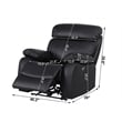 Alexent Leather Recliner Armchair Power Lift Reclining Sofa Theater Couch Brown