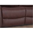 Alexent Leather Recliner Armchair Power Lift Reclining Sofa Theater Couch Brown