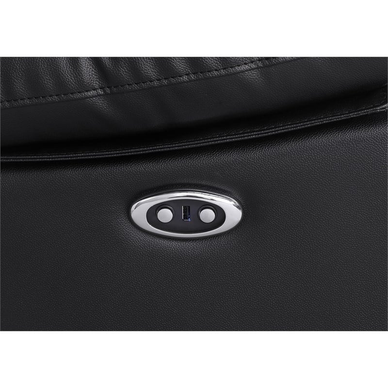 Alexent Leather Recliner Armchair Power Lift Reclining Sofa Theater Couch Black