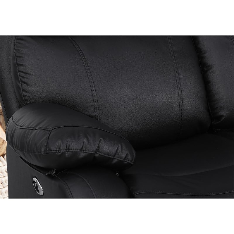 Alexent Leather Recliner Armchair Power Lift Reclining Sofa Theater Couch Black