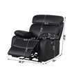 Alexent Leather Recliner Armchair Power Lift Reclining Sofa Theater Couch Gray