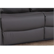 Alexent Leather Recliner Armchair Power Lift Reclining Sofa Theater Couch Gray