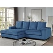 Alexent Deep Seat Sofa Sectional Fabric Sleeper Couch Bed Blue