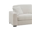 Modular Loveseat with Ottoman Chaise Chenille Wide Couch Sectionals White