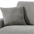 Deep Sectional Sofa with Chaise 3 Seat Modular Sofa Chenille Couch Gray