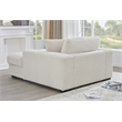 Amelia Polyester Corduroy Comfy Chaise Lounges Sofa Bed With Deep Seat White