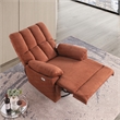 Ada Dual Motor Power Lift Recliner With USB Port Fabric Upholstered Caramel