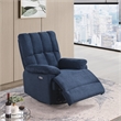 Ada Dual Motor Power Lift Recliner With USB Port Fabric Upholstered Blue